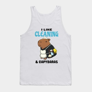 I Like Cleaning and Capybaras Tank Top